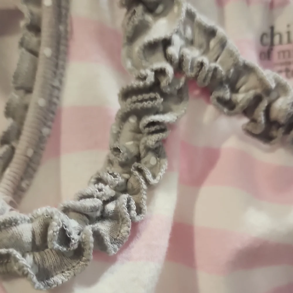 Carter's Pink and Gray Striped Tank Top with Sequin Details
